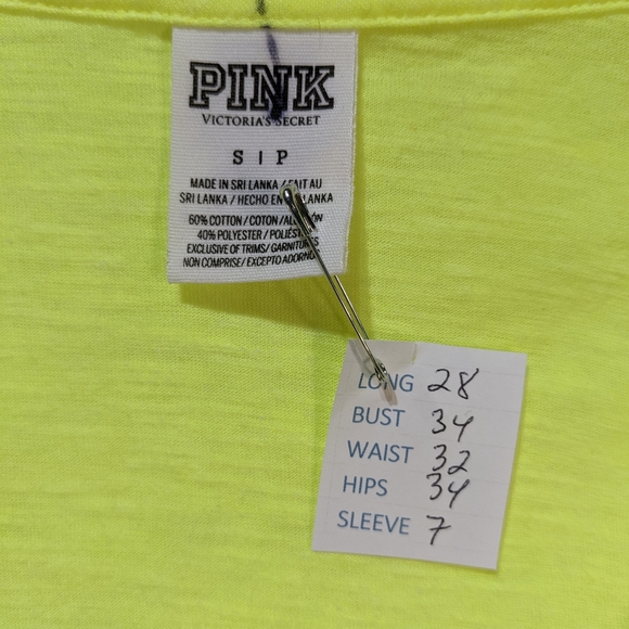Pink yellow T-shirt small - Picture 3 of 7